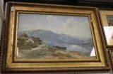 J. Blair, Lake Scene, 1887, watercolour
