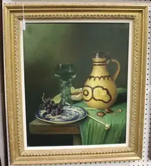 Raymond Campbell, Still Life of a Tabletop, oil on canvas