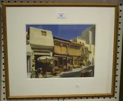 John Newberry, Azzat Bazaar Salhia Street, Cairo, 1997, watercolour over pencil