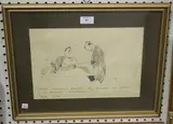 Alan Hervey D'Egville, Illustrations for Punch, three pencil drawings