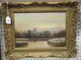 Raymond Campbell, Windsor Castle from the River at Twilight