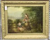 George Gray, The Flower Pickers, oil on canvas