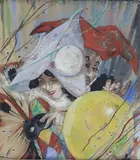 Charles Nixon, The Masquerade Ball, 1924, watercolour and gouache