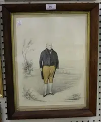 William Seville, H.C. in his 78th Year, 1847, watercolour with pencil