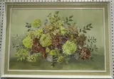 Muriel England, Chrysanthemums with Grey Leaves, oil on canvas