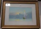 Frank Holme, Capriccio Venetian Scenes, a pair of watercolours with gouache