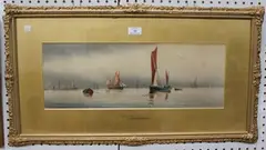 Garman Morris, On the Thames, watercolour and gouache