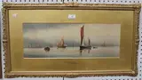 Garman Morris, On the Thames, watercolour and gouache