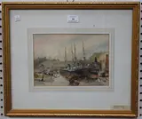 C. Christopher Smith, Whitby Harbour, 1887, watercolour