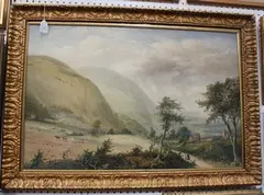 Richard Cooper, Extensive Mountainous Landscape, watercolour