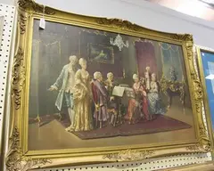 E. Piola, String Recital in a Rococo Setting, oil on canvas