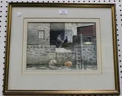 Vic Trevett, Salcombe Backs, watercolour