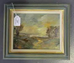 Doris Malcomson, Nr. Pourville, Dieppe, oil on board