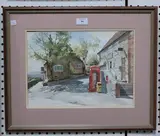 Maurice Braley, The Post Office, Tillington, watercolour