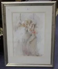 Janet Treby, The Dance, watercolour heightened with gouache over pencil