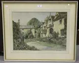 K. G. Kirk, Westhall Hill Farm, Burford, watercolour and ink