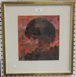 Leszek Tadeusz Muszynski, Half Length Portrait of a Young Boy, pastel