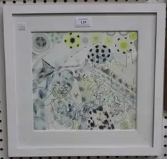 Colin Wilkin, Jelly Fish on the Floor, Lost from the Sea, watercolour