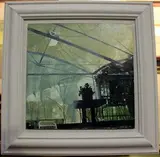 Julian Sutherland-Beatson, Garden View, 21st century acrylic on board