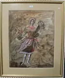Donato Forte, Ballet de Cour, la Belle aux Bois Dormant' (Costume Design for 'The Sleeping Beauty'), 1988, watercolour heightened with gilt