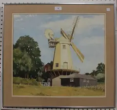Douglas Elliott, Shipley Windmill, watercolour