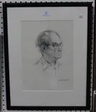 Juliet Pannett, Portrait of Walter Francis Stirling, Lieutenant-Colonel, Chief of Staff to T.E. Lawrence, chalk drawing