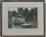 John M. Bromley, View of a Village, watercolour