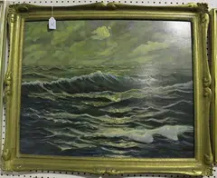 Paul Manister Studd, The Seventh Wave, oil on board