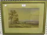 William Nutter, Sheep in a Landscape, 1839, watercolour