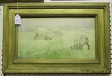 Grazing Sheep by Alice Bolingbroke Woodward, 1894, watercolour, sold Feb 2017
