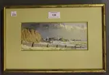 R. Lowry Lomax, Coastal View, 1886, watercolour and gouache