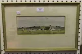 John Palmer, View of a Cricket Match, 1972, watercolour