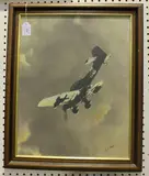 D.H. Player, Stuka Dive Bomber, oil on canvas