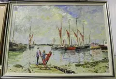 James Potter, Harbour View, oil on board