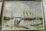 James Potter, Harbour View, oil on board