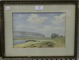 J. Woodhouse Stubbs, An Old Smuggers' River, Cuckmere, Sussex, Morning, watercolour