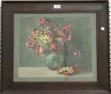 Cecily Harrison, Wallflowers, watercolour