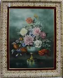 Ethelwyn Shiel, Still Life with Flowers, oil on canvas