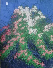 Arthur Hackney, Study of Trailing Flowers, oil on canvas