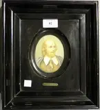 R. Krauss, Oval Miniature Portrait of a Gentleman in Historical Costume, watercolour on ivory
