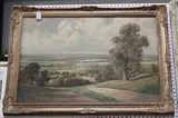 David Mead, View from the Downs, oil on board