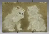 Gertrude L. Whelpton, Study of Two Kittens, oil on canvas-board