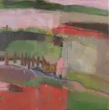 Andy Waite, Red Fields, 2010, oil on canvas
