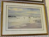 Denis Pannett, Paddling in the Surf, Littlehampton Beach, watercolour