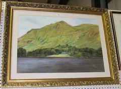 Sue Wills, Delphi Lodge, Co. Mayo, View from Fin Lough, 1999, pastel