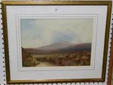 William Henry Dyer, Dartmoor Landscape, watercolour