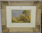 Cecil Charles Ernest Jones, Amberley Castle, Sussex, 1958, watercolour