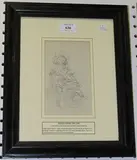 Eileen Soper, Two Children, pencil drawing