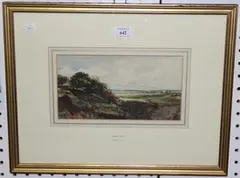Robert Hume, On the Edge of the Quarry, watercolour