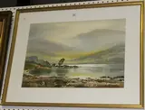 Keith Burtonshaw, Lake Scene, watercolour